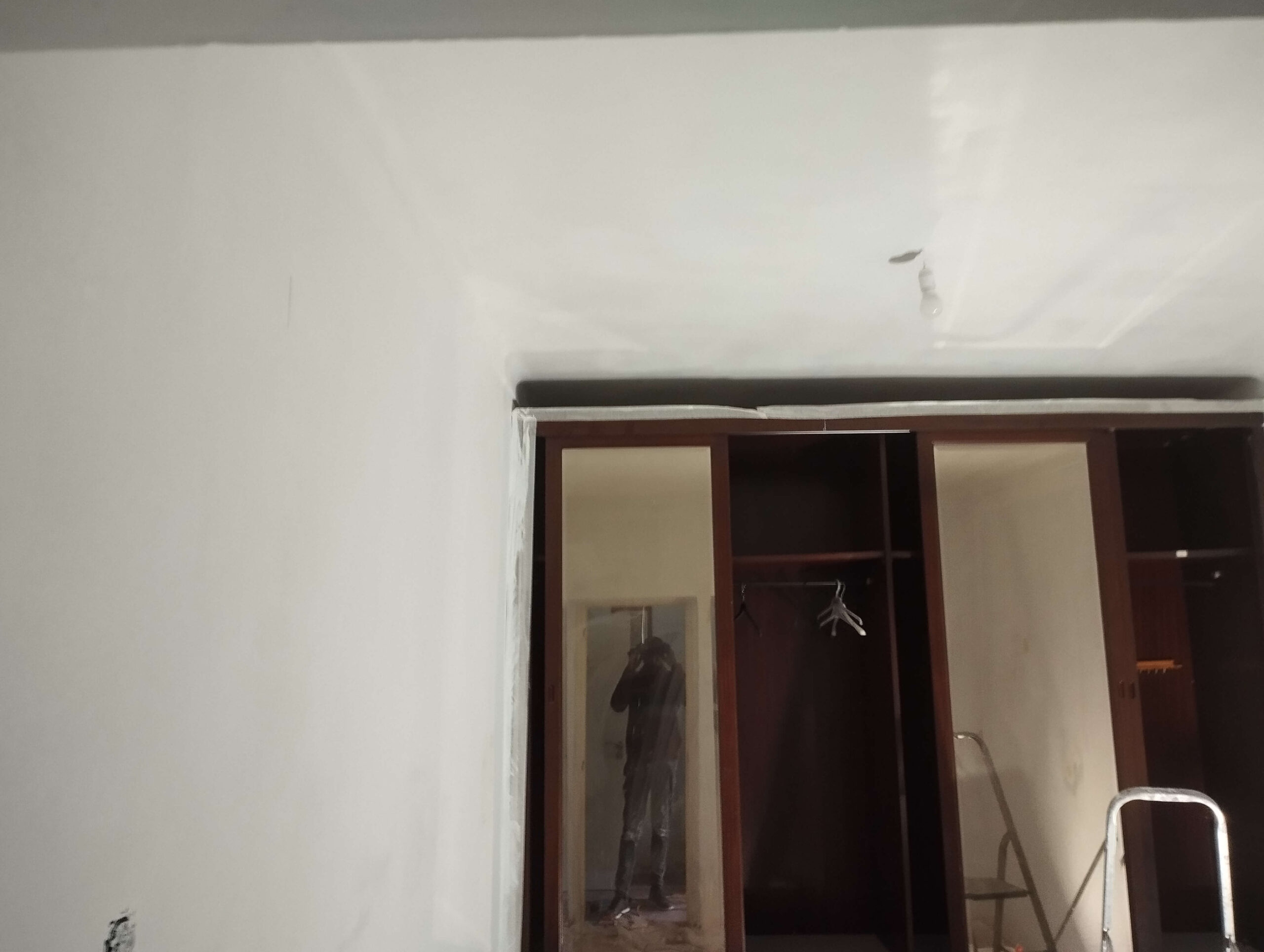 Espaço interior depois da intervenção e pintura